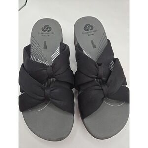 Clarks Womens Cloud Stepper Jersey Slide Sandals-Arla Dristi $54 TINI {&}